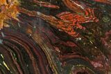 Polished Tiger Iron Stromatolite Slab - Billion Years #162004-1